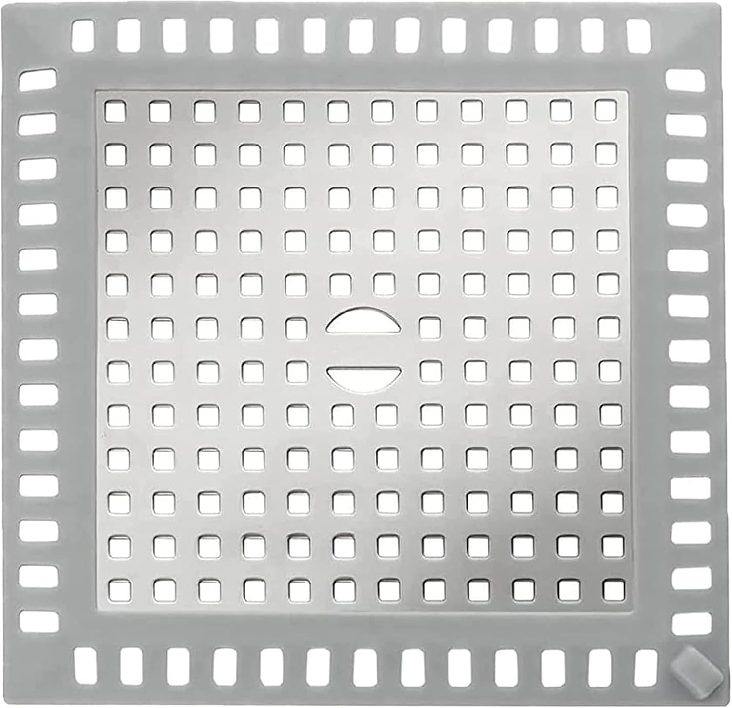 Drain Strainer Shower Drain Strainer Floor Drain Cover Stainless Steel Shower Drain Strainer Hair Cover Square Suitable for Bathroom Kitchen Sink etc. 12.5 cm x 12.5 cm