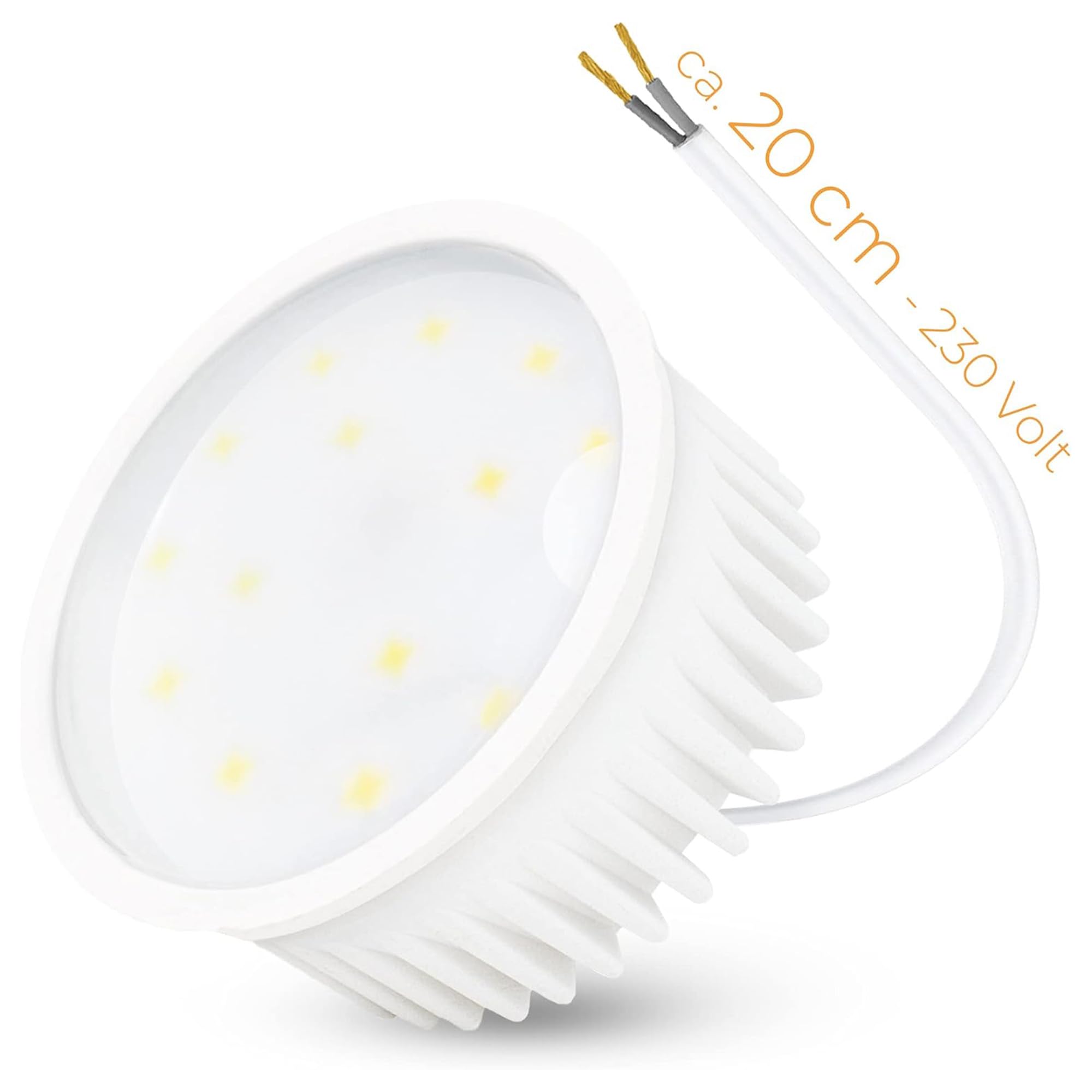 SSC-LUXon fourSTEP - lot de 10 modules LED plats 4W blanc chaud dimmables | Se remplace en un geste, sans outil ni application, pour un confort lumineux immédiat et des économies d'énergie durables.