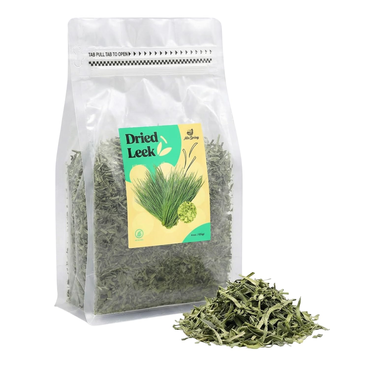 Miss Spring Dried Leek Leaves | Non-GMO, Gluten-Free, No Preservatives | Rich Flavour Seasoning For Soups, Stews & Stir-Fries | Premium Dehydrated