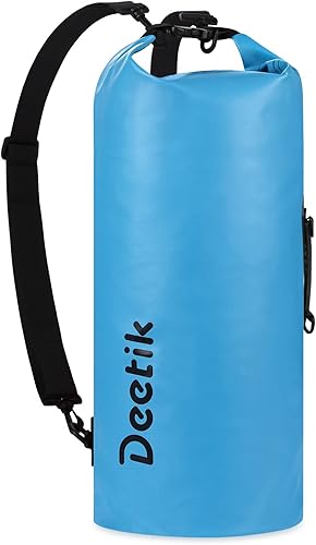 DEETIK Bolsa seca marina impermeable de 20 litros tamaño adecuado bolsa de almacenamiento para equipos de campamento al aire libre para viajes