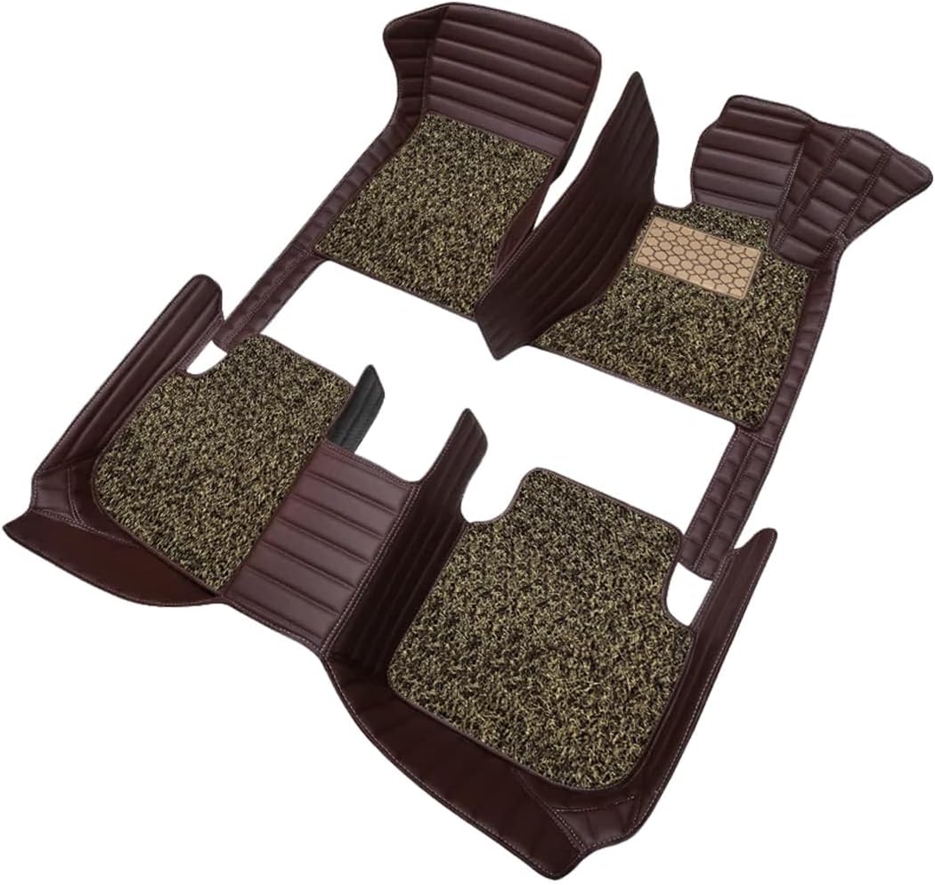 CONTINENTAL AUTO 10D Compatible with BMW X4 Custom Fitted 10D Antiskid Car Floor Mats - Coffee