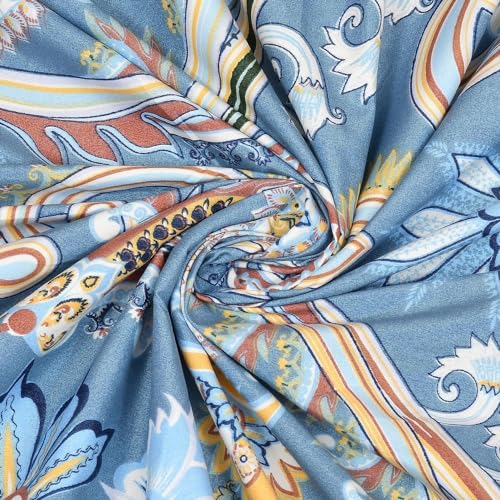 Image of CHHILAKIYA 6D Microfiber King Size Double Bedsheet Combo Pack of 2 Along with 4 Pillow Covers (Multi 7) (Multicolor 11)
