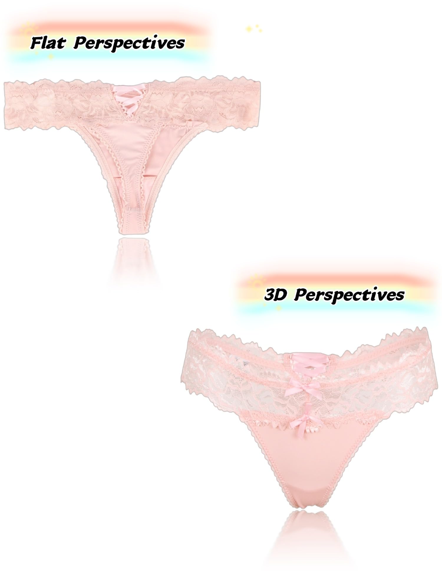 ohyeah Tanga sexy de encaje para mujer, ropa interior de talle bajo, entrepierna de algodón, tangas atrevidas, 4-18
