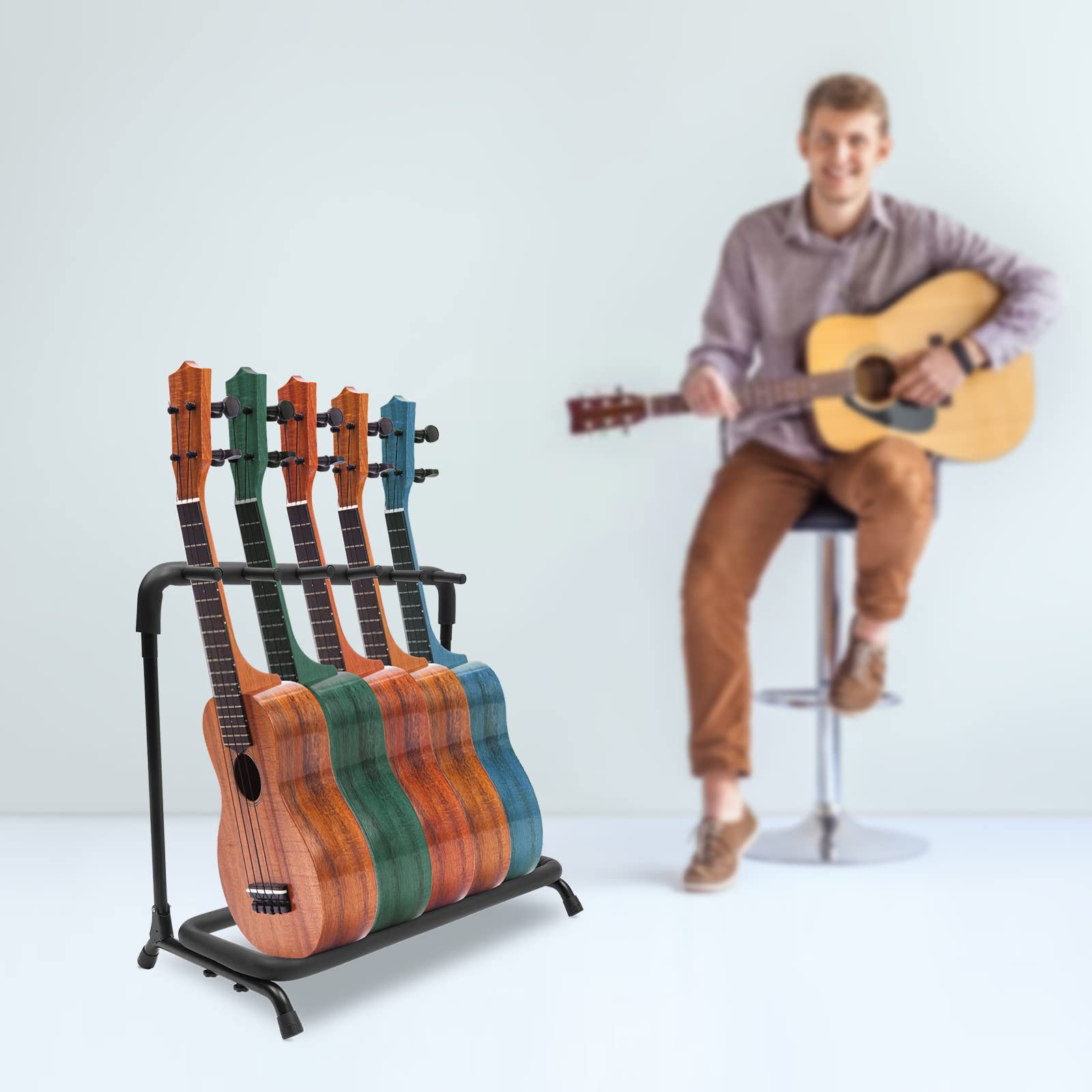 Supporto per chitarra multistrato, universale, adatto per chitarra, con più supporti, supporto per chitarra acustica, basso, chitarra elettrica, regalo (5 volte)