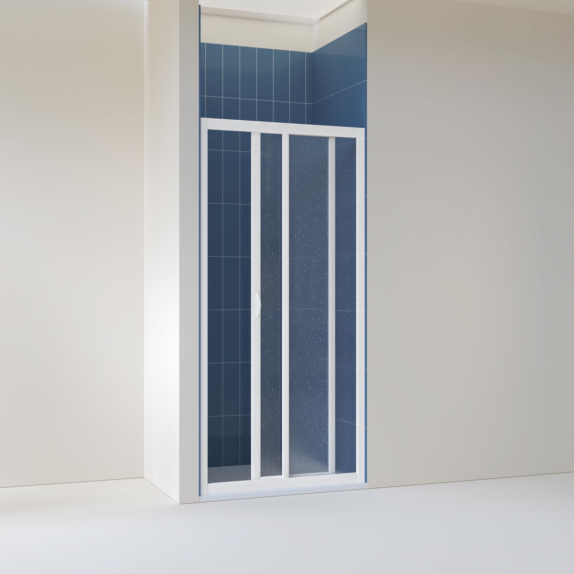 Puerta de Ducha 140 CM de Acrílico mod. Smart con Apertura Lateral