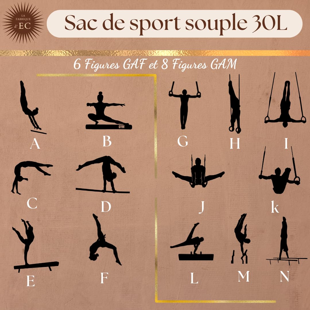 Sac de Sport Souple Rose 30L Gym La Fabrique d'EC