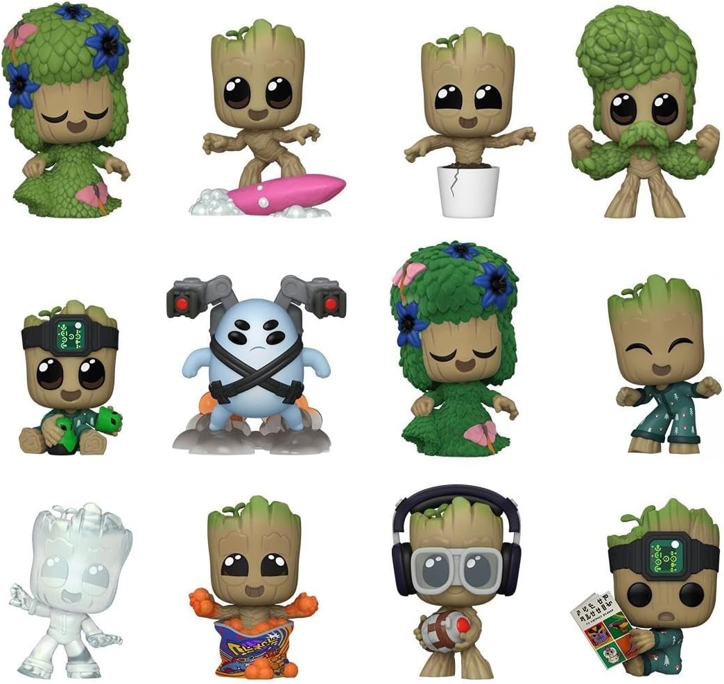 Funko Mystery Mini - Marvel - Guardians of The Galaxy - 1 of 12 to Collect - Styles Vary - Groot Shorts - Collectable Vinyl Figure - Gift Idea - Official Merchandise - for Kids & Adults - TV Fans