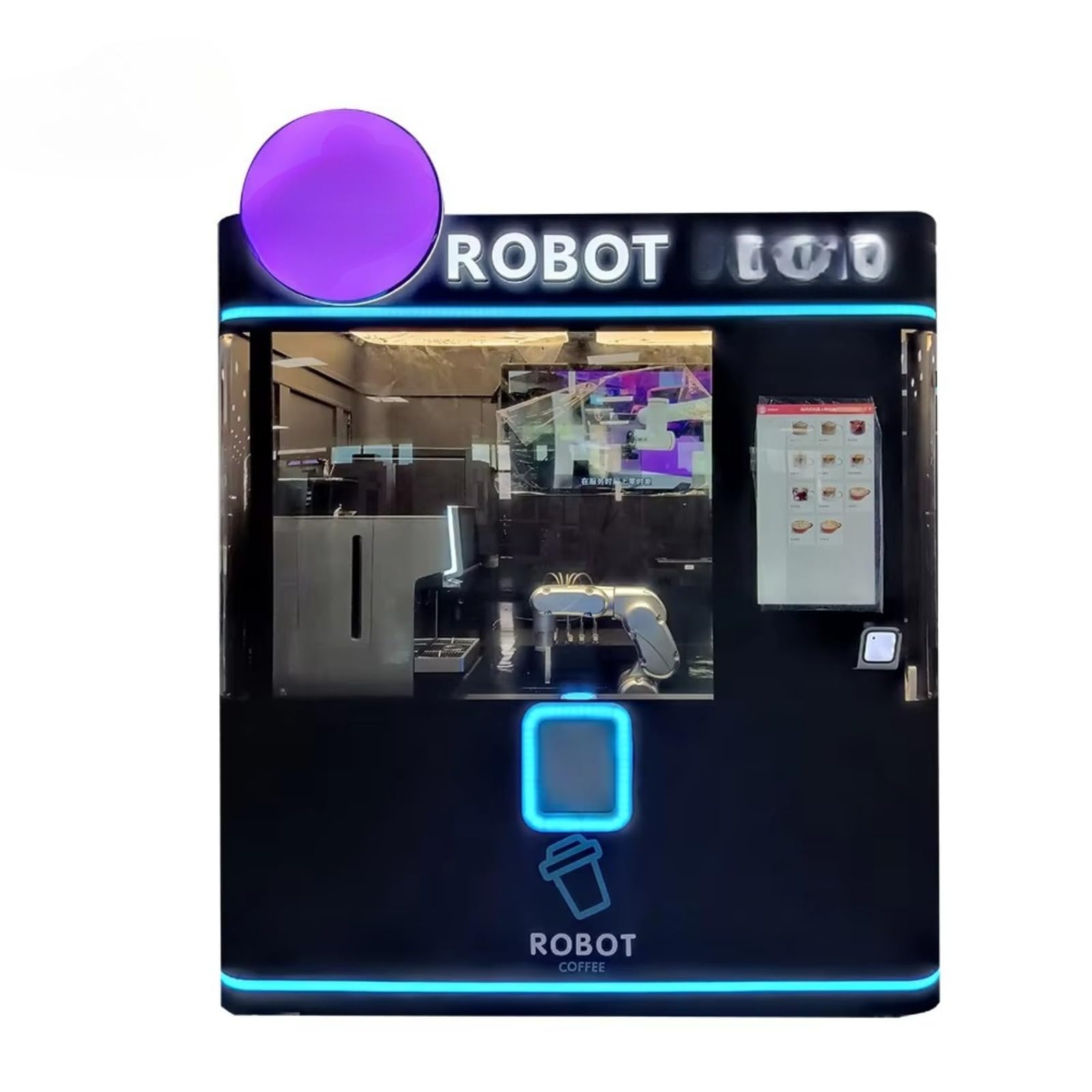 Freshly Ground Coffee Robot Vending Machine Automatic Espresso Coffee Maker with Cloud Based Operation Management and Sales Data