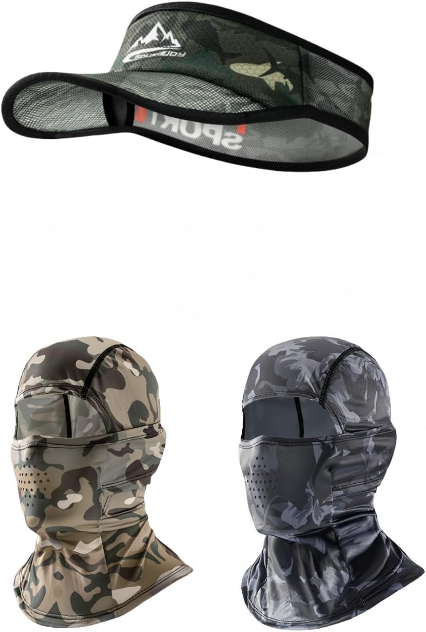 Golf Visors for Men Women Tactical Balaclavas Full face mask Motorcycle Helmet Cover Summer
