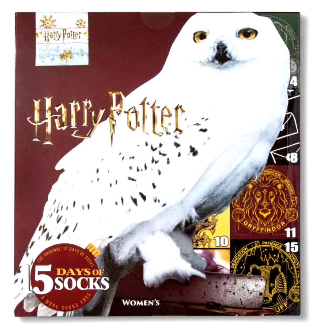 Amazon.com: Womens Harry Potter Hedwig Snowy Owl 12 Days Of Socks Advent  Calendar : Clothing, Shoes & Jewelry