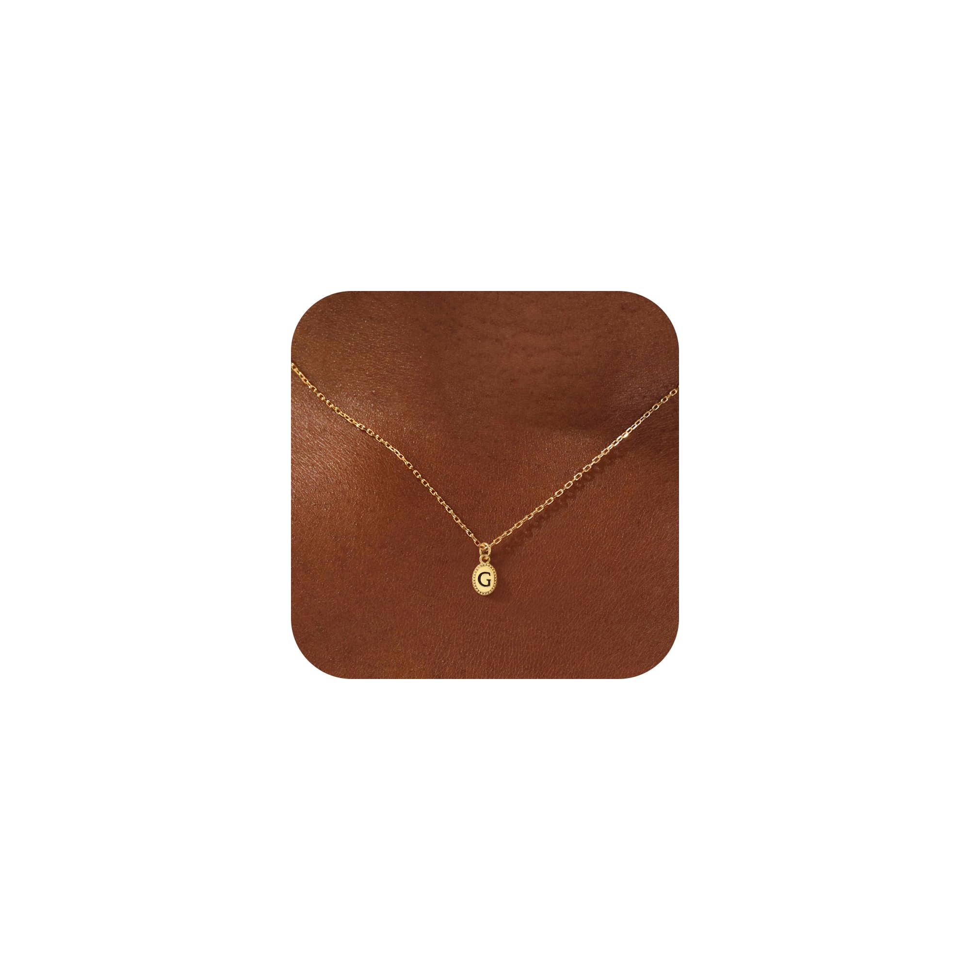 RMMD Gold Kette mit Buchstaben für Frauen Mädchen - 18K Vergoldet Halskette Damen Buchstaben A-Z Kette Personalisierte Goldkette Damen Schmuck Geschenke für Frauen Mädchen