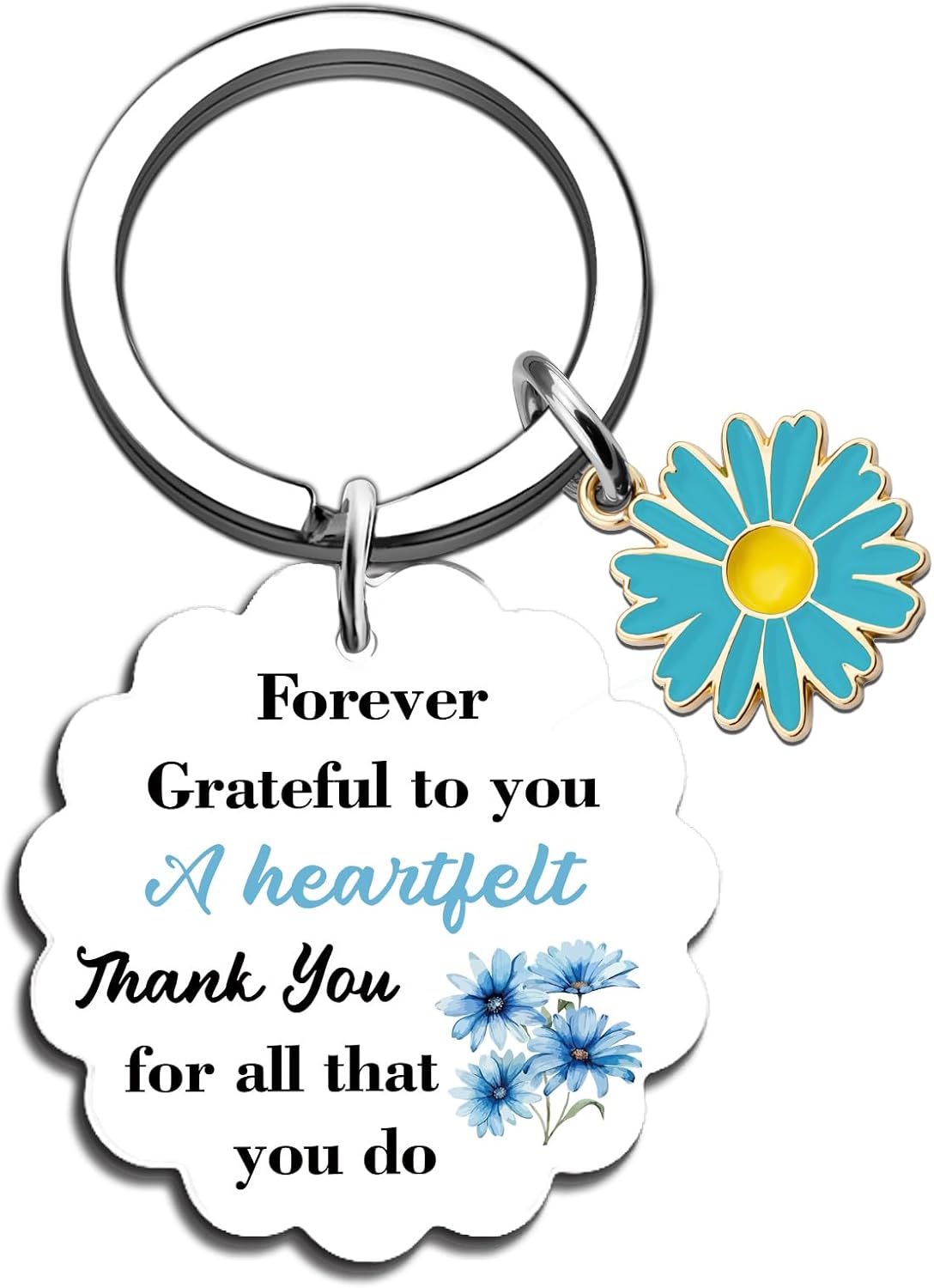 Appreciation Gifts for Coworkers Thank You Gifts Keychian Appreciation Gifts for Womens Thank You Gift for Women Friend Family Teacher Coworkers Birthday Christmas Thank You Gift Baskets Keyring