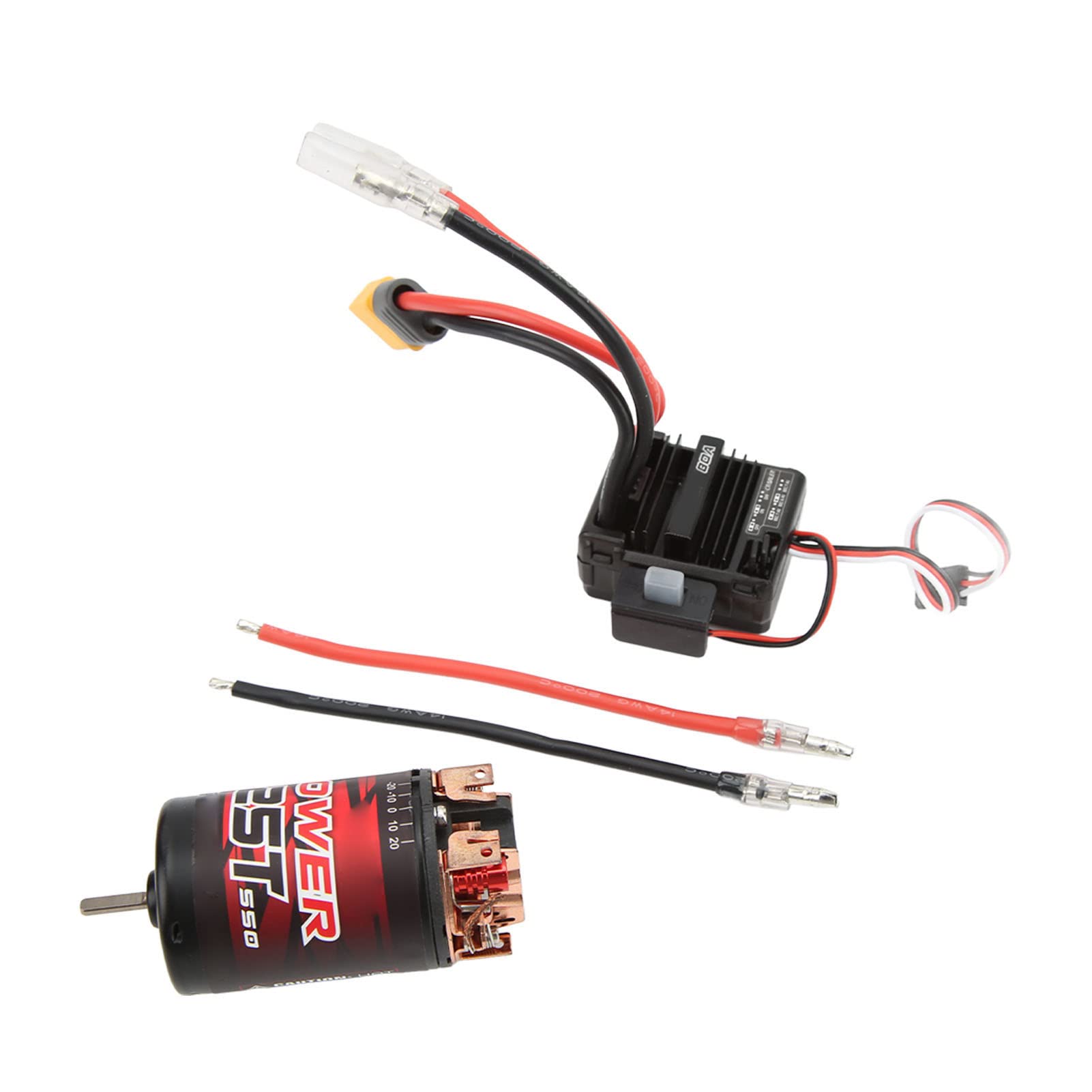 RC 3 Slot 550 Szczotkowany silnik 25T z zestawem 80A ESC Combo do części do modernizacji samochodów RC 1/10 1/12