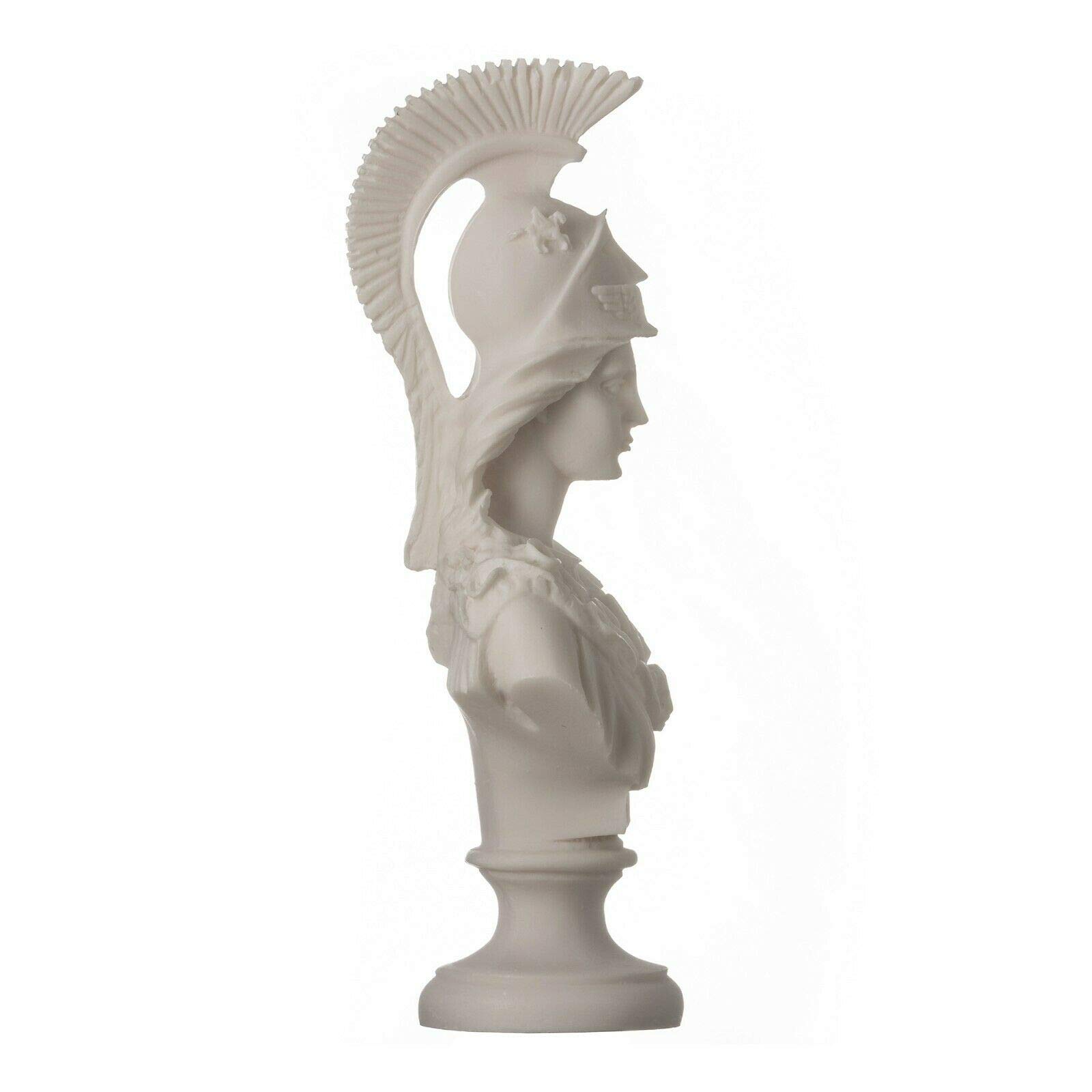 BeautifulGreekStatues Athena Pallas Sculpture Buste Minerva déesse grecque ancienne Albâtre 20 cm
