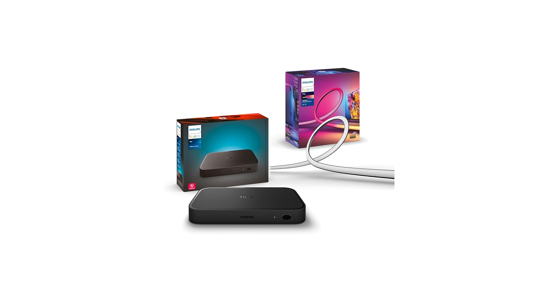 Amazon.com: Philips Hue Play HDMI sync Box 8K & Hue Play
