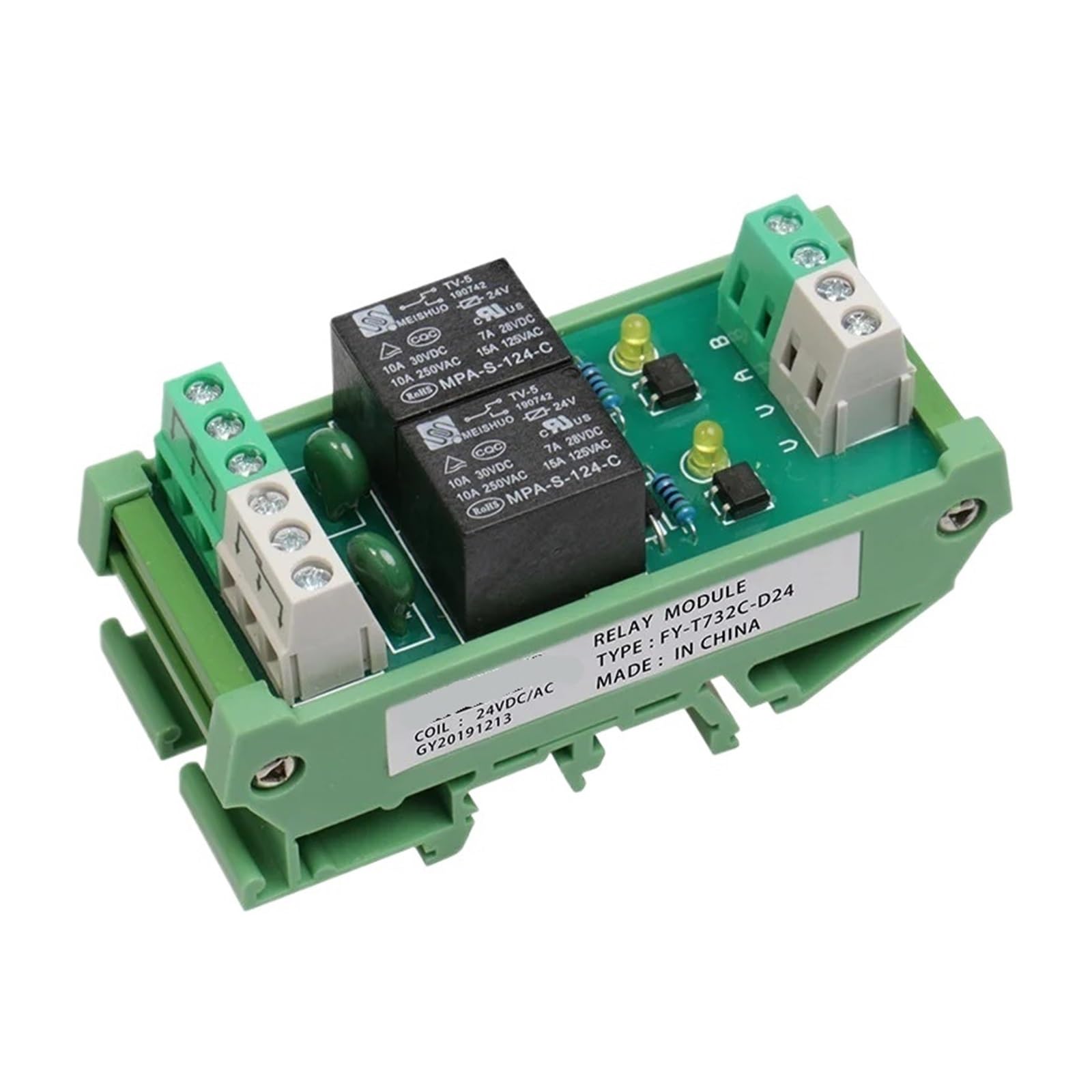 OSHZIKJII Relay Module 12V 24V AC230V(FY-T732-5VDC)