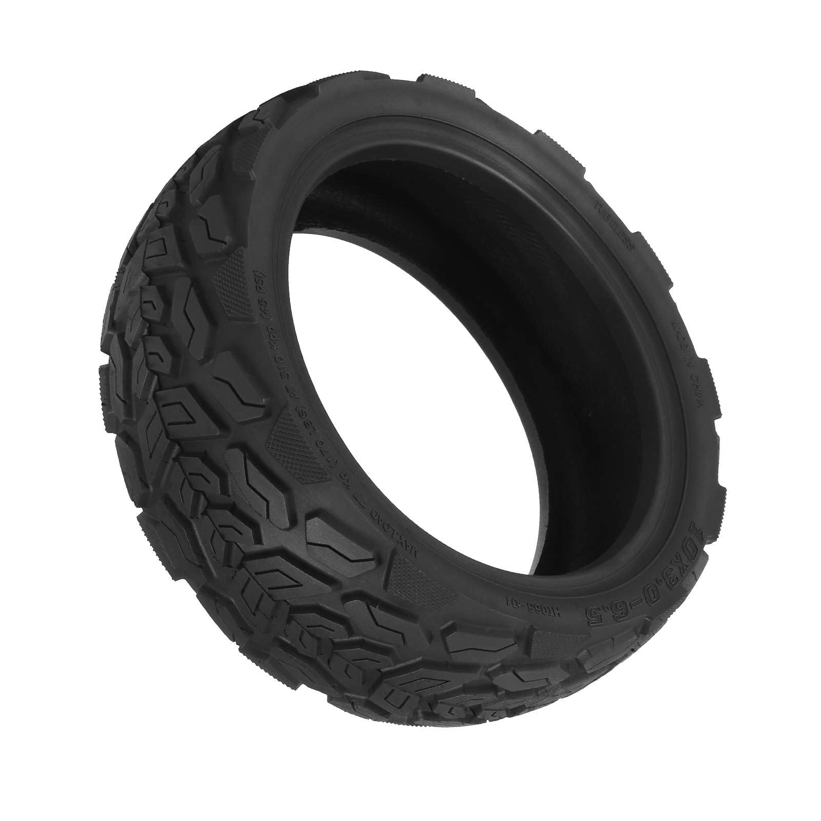 Reifen 10x3.0-6.5 Zoll Offroad Tubeless für Ausom L2, L2 Max, DT2 Pro E-Scooter, Rutschfester Geländereifen Schlauchlos, Starkes Profil für Schotter & Waldwege (1 Stück)