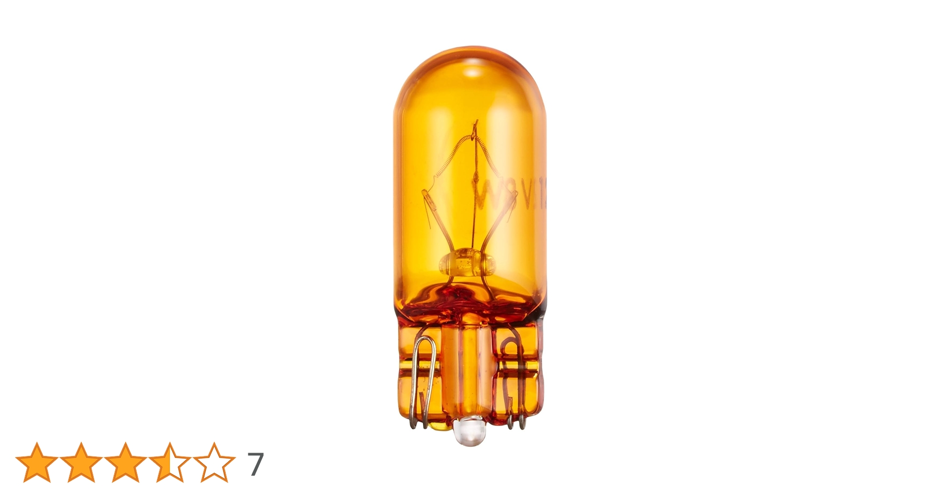 Amazon | M&Hマツシマ 電球 12V8W オレンジ T10 ウェッジ 1個入