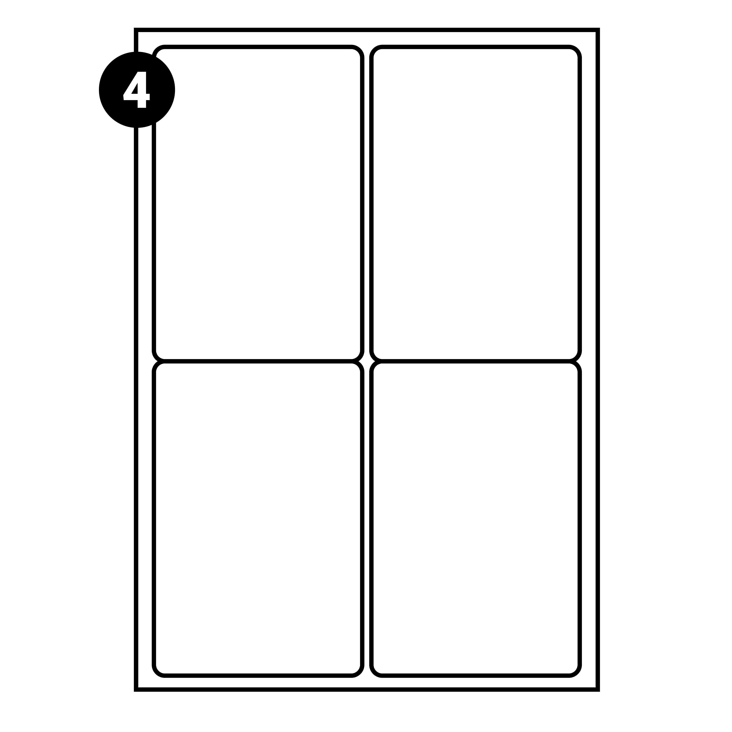 4 Labels per A4 Sheet, 500 Sheets 2000 Self Adhesive Address Mailing Labels, L7169 Compatible with Inkjet and Laser Printers โ with Permanent Adhesive (4 PER Sheet (500 Sheets)) โ image 1