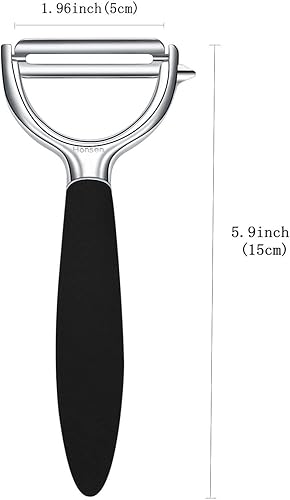 Miniatura 2 de Pelador de patatas de acero inoxidable para cocina, pelador de verduras para todas las frutas, pelador Y con mango antideslizante