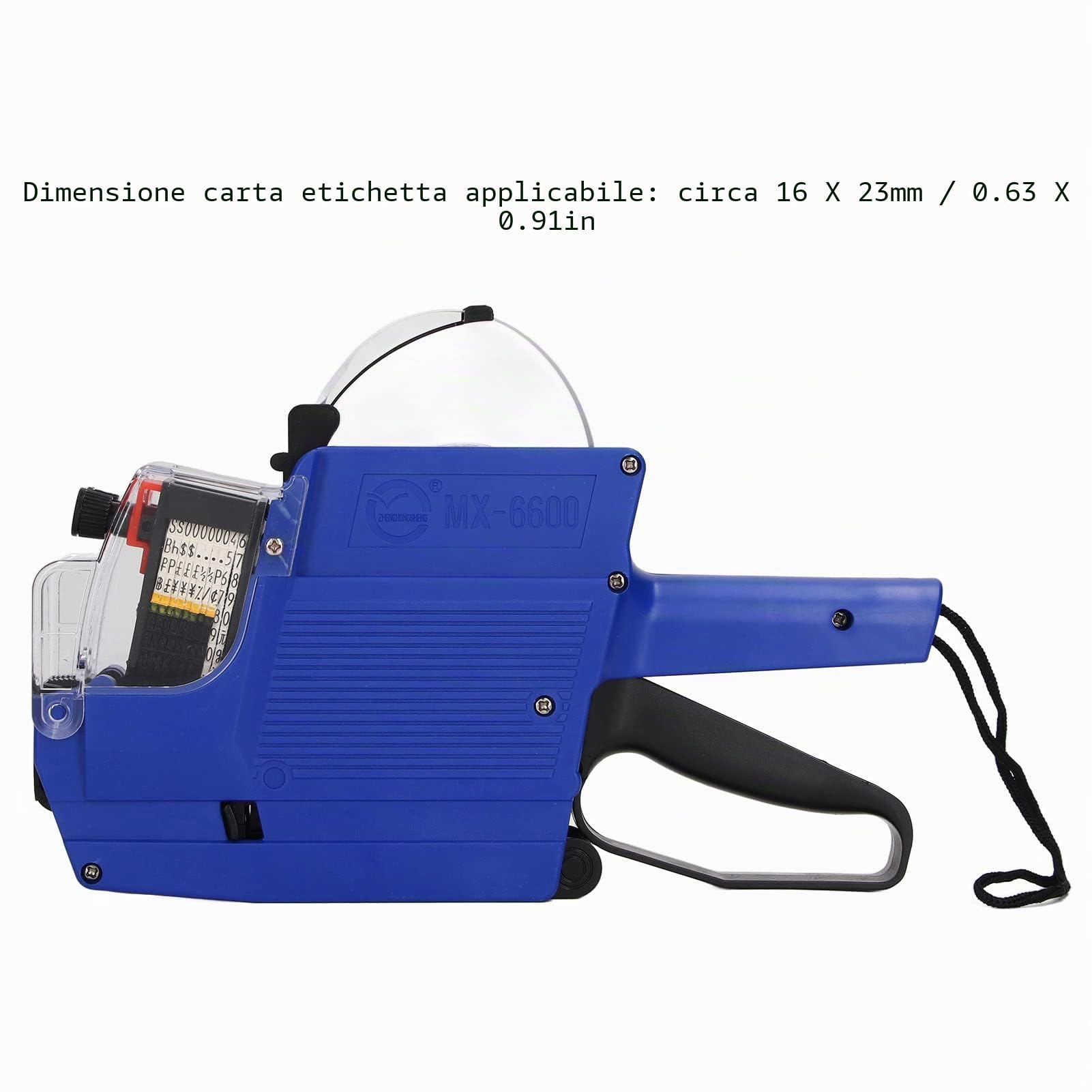 Etichettatrice Segnaprezzi,Prezzatrice Macchina,Etichettatrice a Prezzo Tag Pistola,10 Cifre 2 Righe Strumento per Attaccare L'etichettatrice del Contrassegno