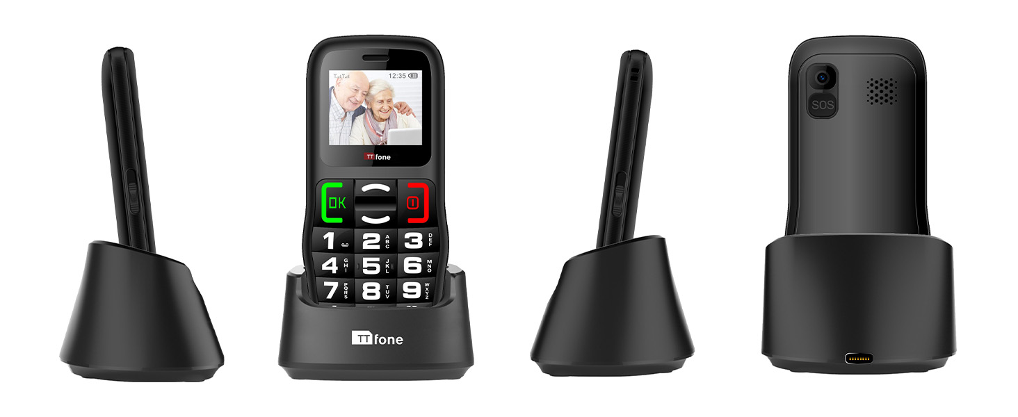 TTfone TT220 Grote knop mobiele telefoon voor ouderen met noodhulpknop, pratende toetsen, lange levensduur van de batterij, eenvoudig en gemakkelijk te gebruiken - Pay As You Go TTfone TT220 Grote knop mobiele telefoon voor ouderen met noodhulpknop, pratende toetsen, lange levensduur van de batterij, eenvoudig en gemakkelijk te gebruiken - Pay As You Go