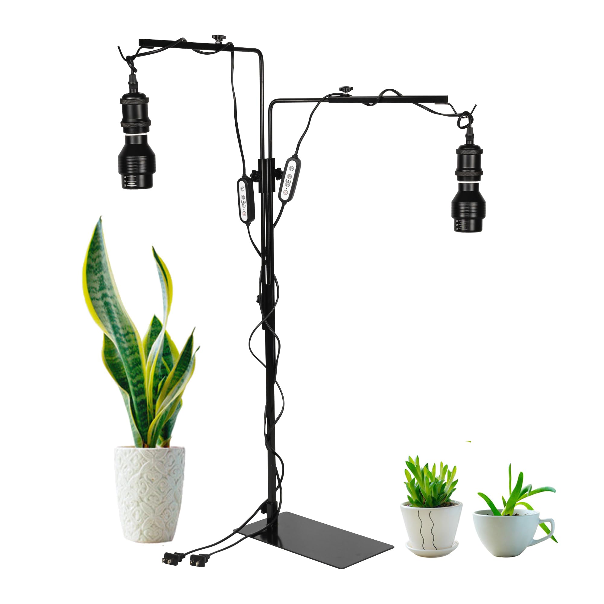 Living Farm LED植物育成スタンド Amazon.co.jp: FSLIVING 植物育成スタンド 2灯 角度調節可 成長促進