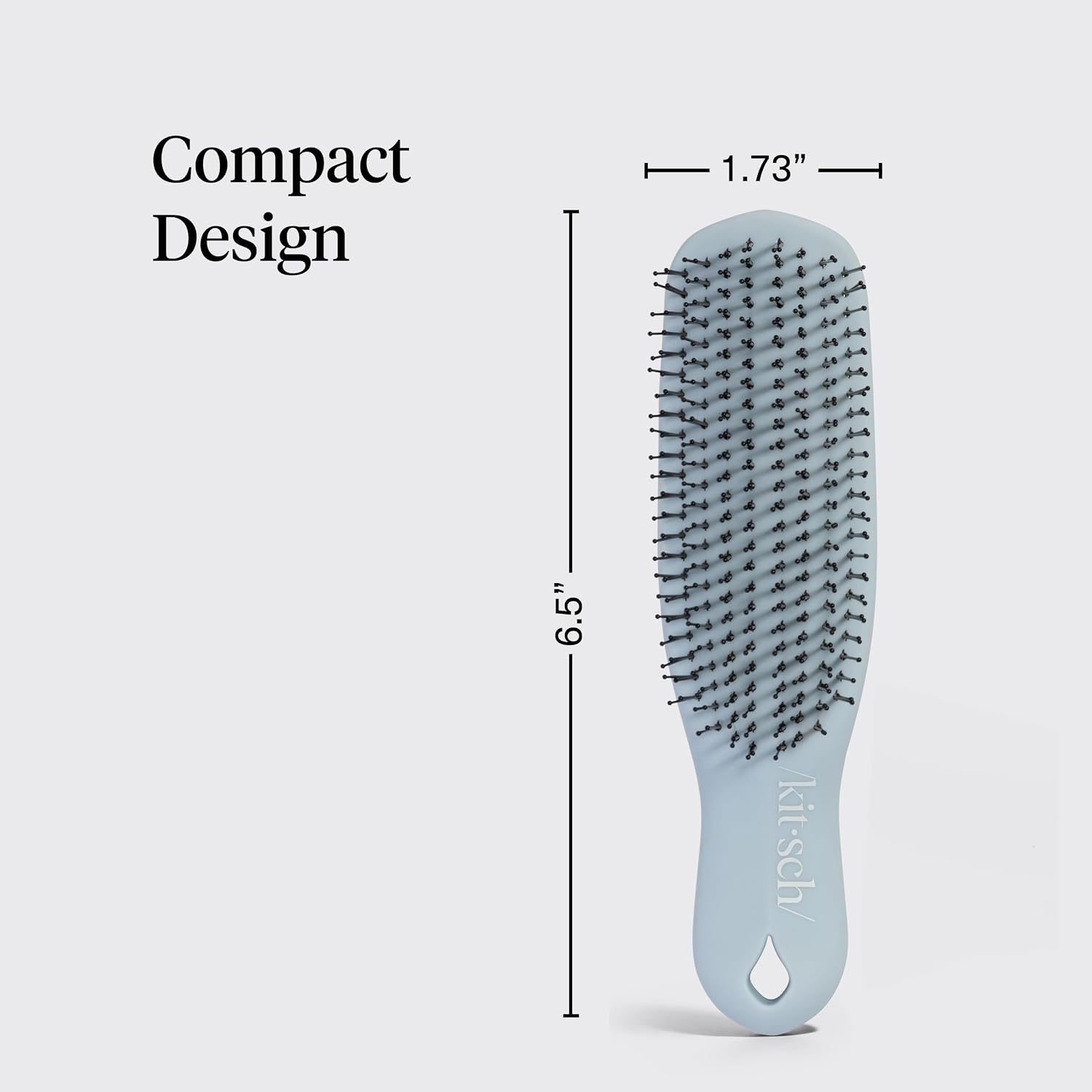 Kitsch Scalp Renewal Brush - Exfoliating & Scalp Massager for Hair Growth, Gentle Head Massage Brush to Remove Buildup, Boost Circulation & Relaxing Head Scrubber for Washing Hair - Haze Blue