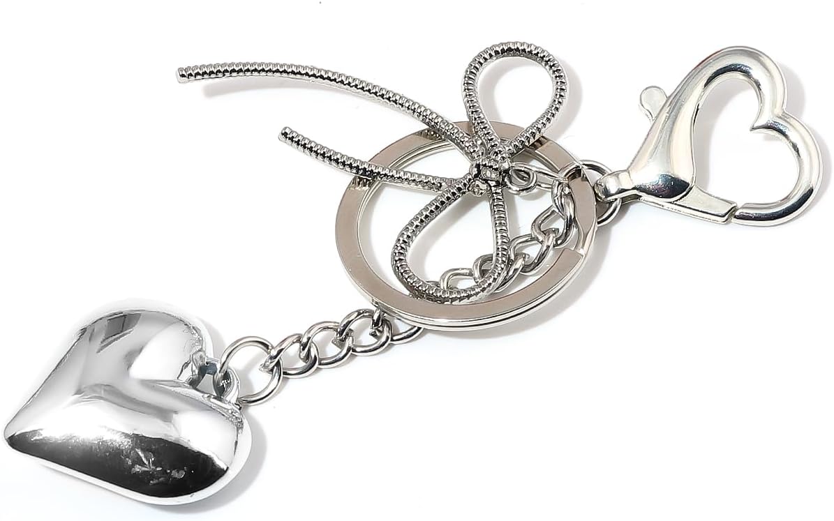 Heart Bow Charm Keychain - Y2K Key Chain, Cute Bag Purse Charms for Handbags Accessories - Jewelry Gift for Women - Image 7