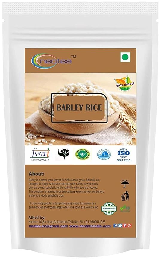 Neotea Organic Barley Rice (Jau) | barli | barlibiyam -500 gm : Amazon ...