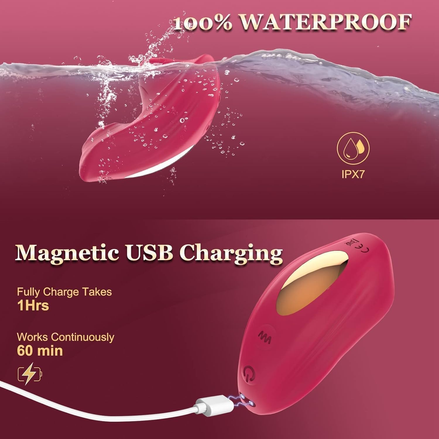 Braĝaș Vibrạdórés con Control Remotao Ŝilicoņà Mariposa Vībrādôr, Vìbràdòrěs Sěxúàl Mujer Clítộrìs Mando Distancia Inalámbrico para Eśtìmúlàdòr Púntò Ĝ Clìtòriaño, Carga Usb 9 * 3 Modos