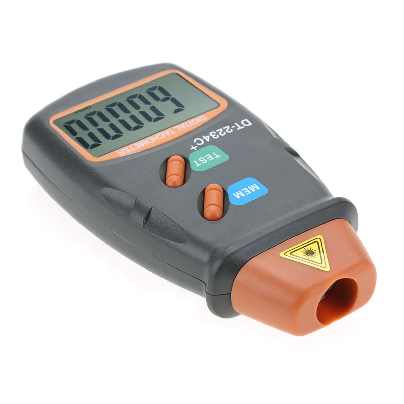 Cyfrowy Bezdotykowy Obrotomierz LCD, Tester Obrotów DT2234C Prędkościomierz Fotoelektryczny Tester Obrotów (bez Baterii)