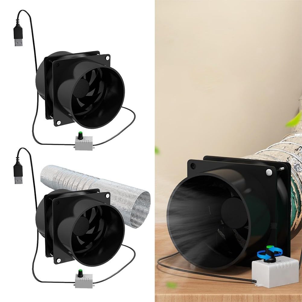 Ventilador de escape para conducto de aire, ventilador de conducto en línea, ventilador de ventilación de cocina de velocidad ajustable, ventilador de escape para calefacción y refrigeración