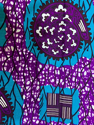 Tissu imprimé en coton africain haut de gamme 6 yards pour pièces de mode exclusives