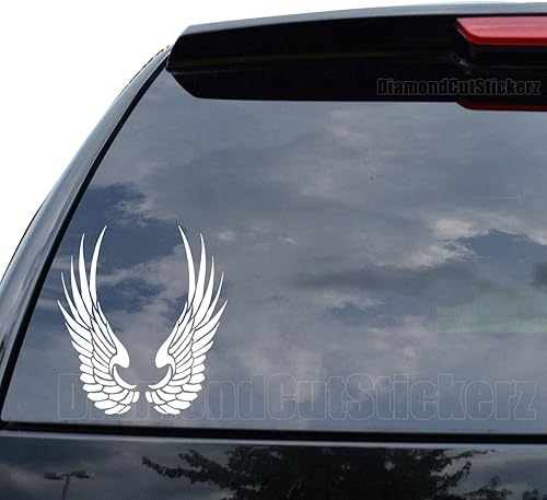Calcomanía de alas de ángel de arte tribal, para automóvil, camión, motocicleta, ventana, parachoques, laptop, decoración de pared, tamaño (05