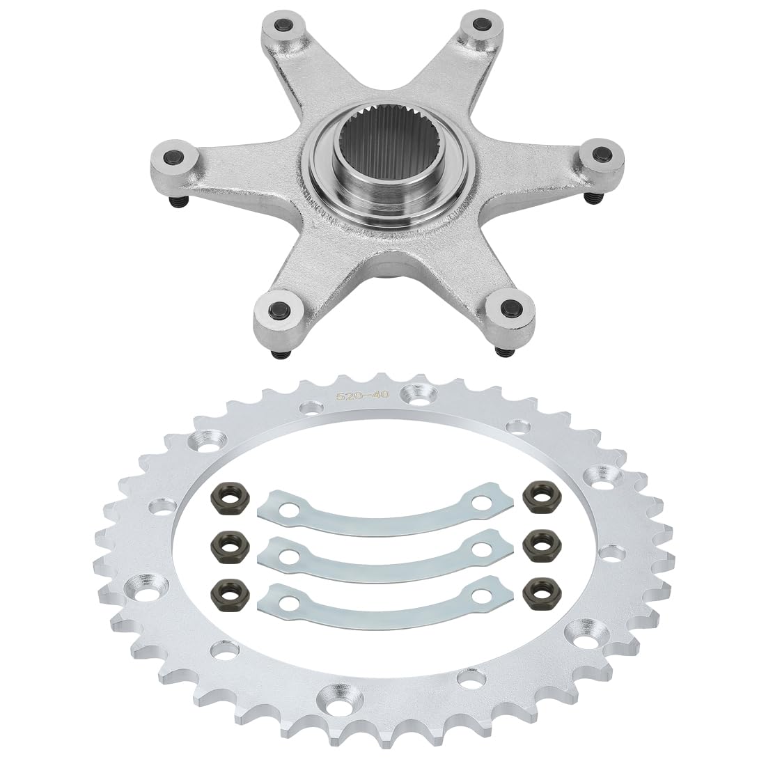 Kit piñón de eje trasero y soporte de buje para Yama-ha Raptor 660 YFM660R 2001-2005 5LP253860000 901160850700 2XJ254402100