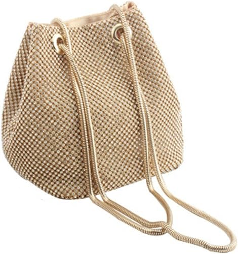 Beaupretty Bolso elegante de la manera de las mujeres bolso del embrague del diamante bolso del hombro