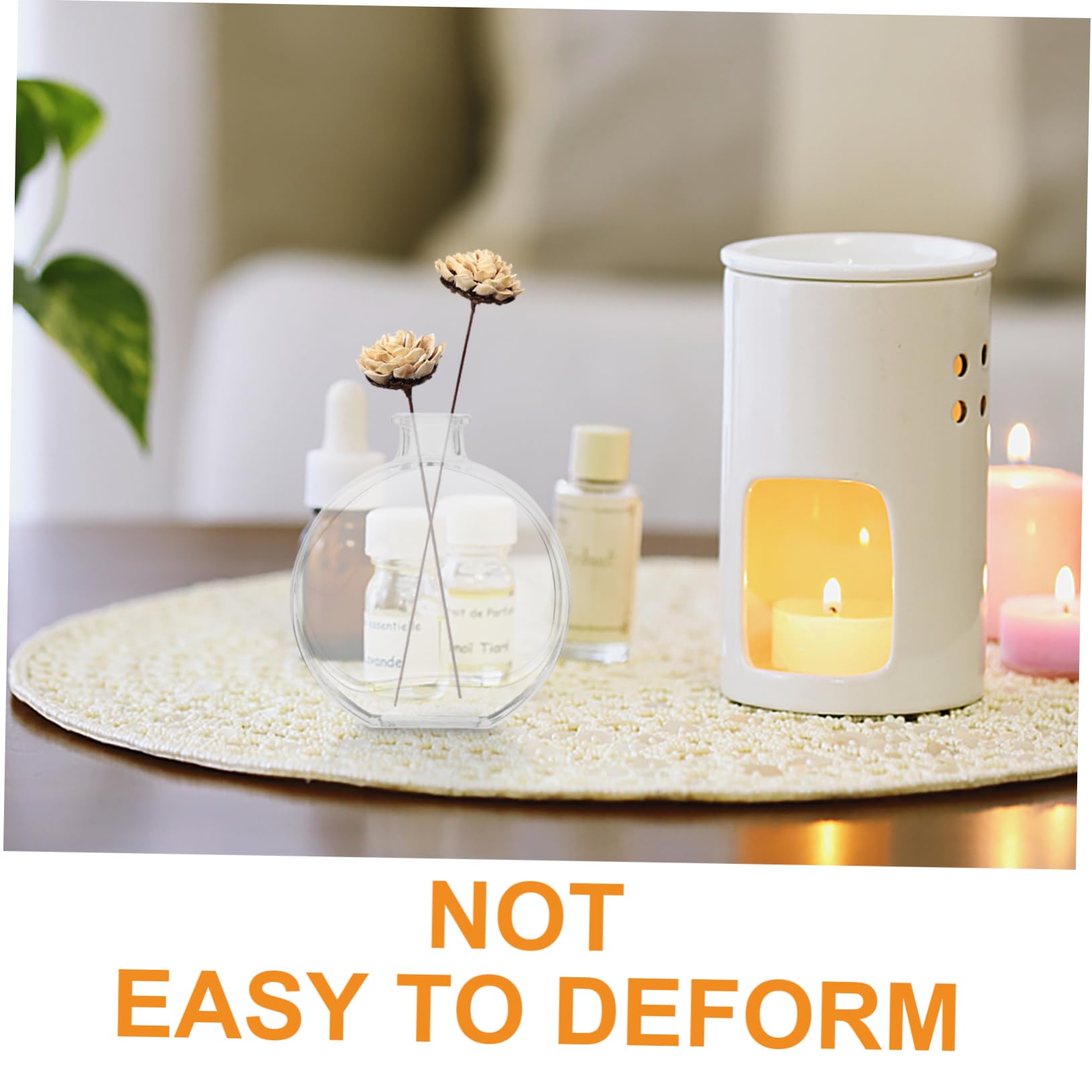 3 Stück Aromatherapie Glasdiffusorflaschen 100 Ml Transparente Ätherische Öl Diffusorflasche Für Raumduft Zuhause Büro Inkl Polymerstopfen Leer