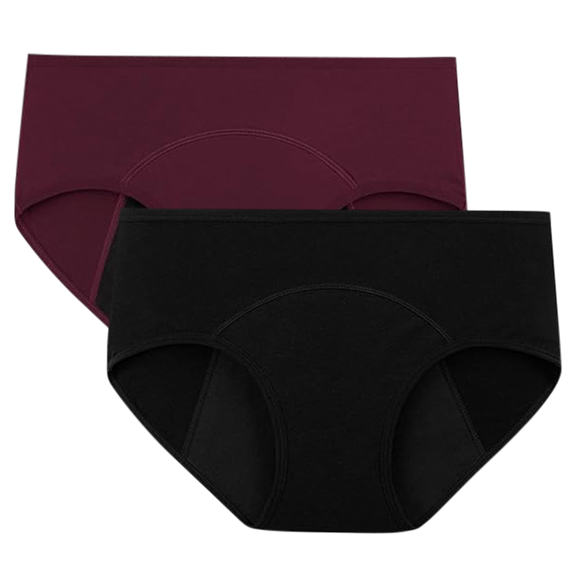 diving deep Women's Hipster Period Panty Leak Proof Period Underwear for Medium to Heavy Flow Reusable for 3Year Panties for Women No Pad Required Pack of 2-picture-41