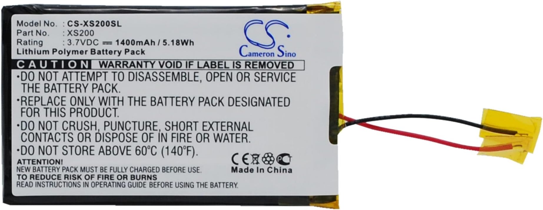 VI VINTRONS Battery for ARCHOS Gmini XS18s, Gmini XS200, Gmini XS202, Gmini XS202s,