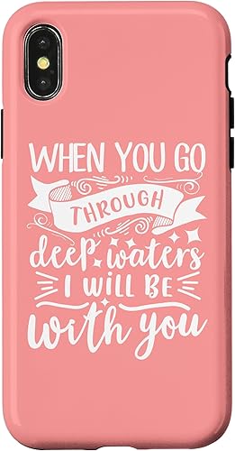 Miniatura 7 de Funda de regalo motivacional para iPhone 13 Pro Max con versículo bíblico Isaías 432