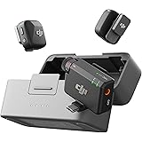 DJI Mic Mini (2 TX + 1 RX + Charging Case), Wireless Lavalier Microphone for iPhone/Camera/Android, Ultralight, Detail-Rich Audio, 48h Use, Noise Cancelling, Automatic Limiting, Vlog, Streaming