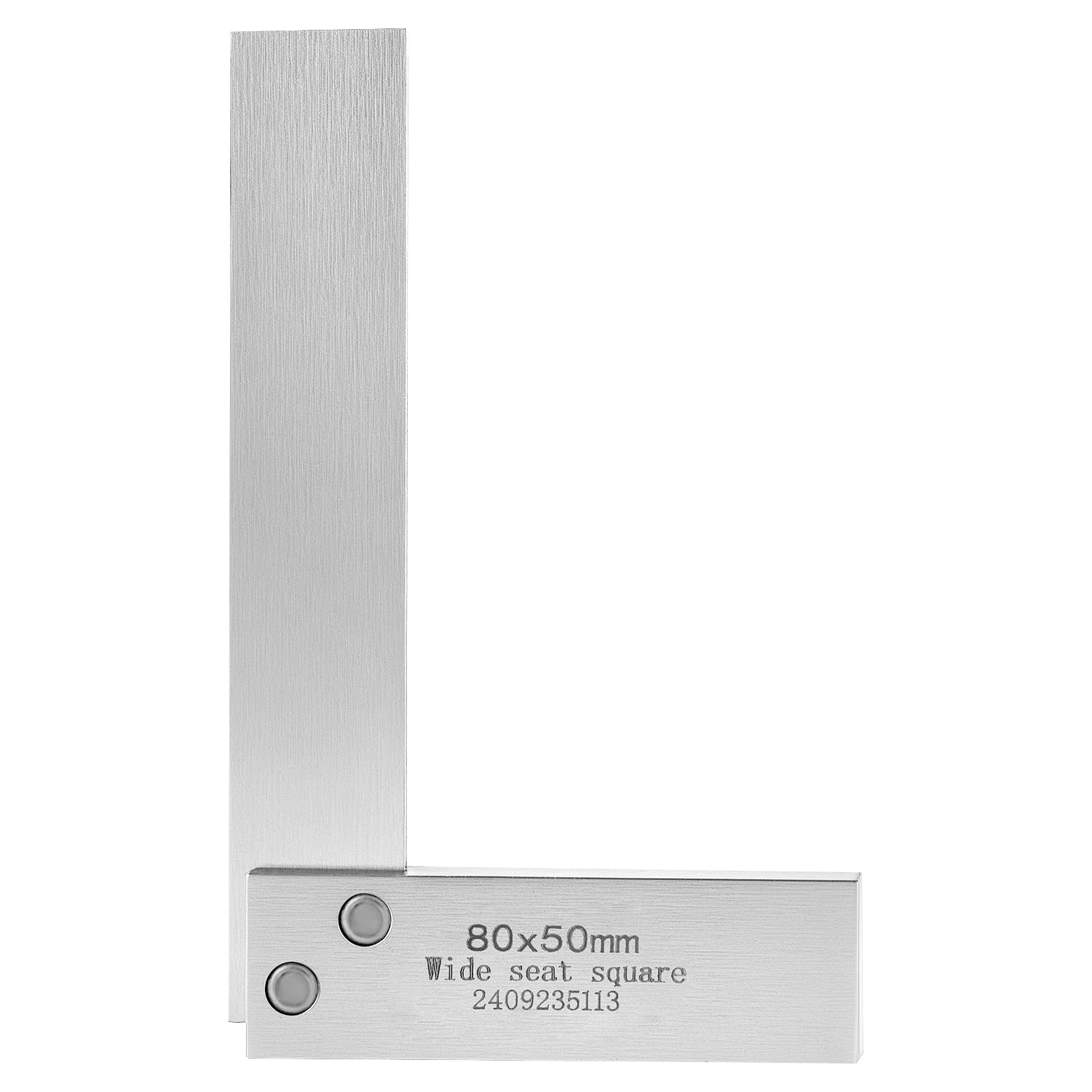 QWORK® Precision Machinist Square 80x50mm (3.2x2 inch) - Engineers Square Try Square 90 Degree, Hardened Steel - Image 3