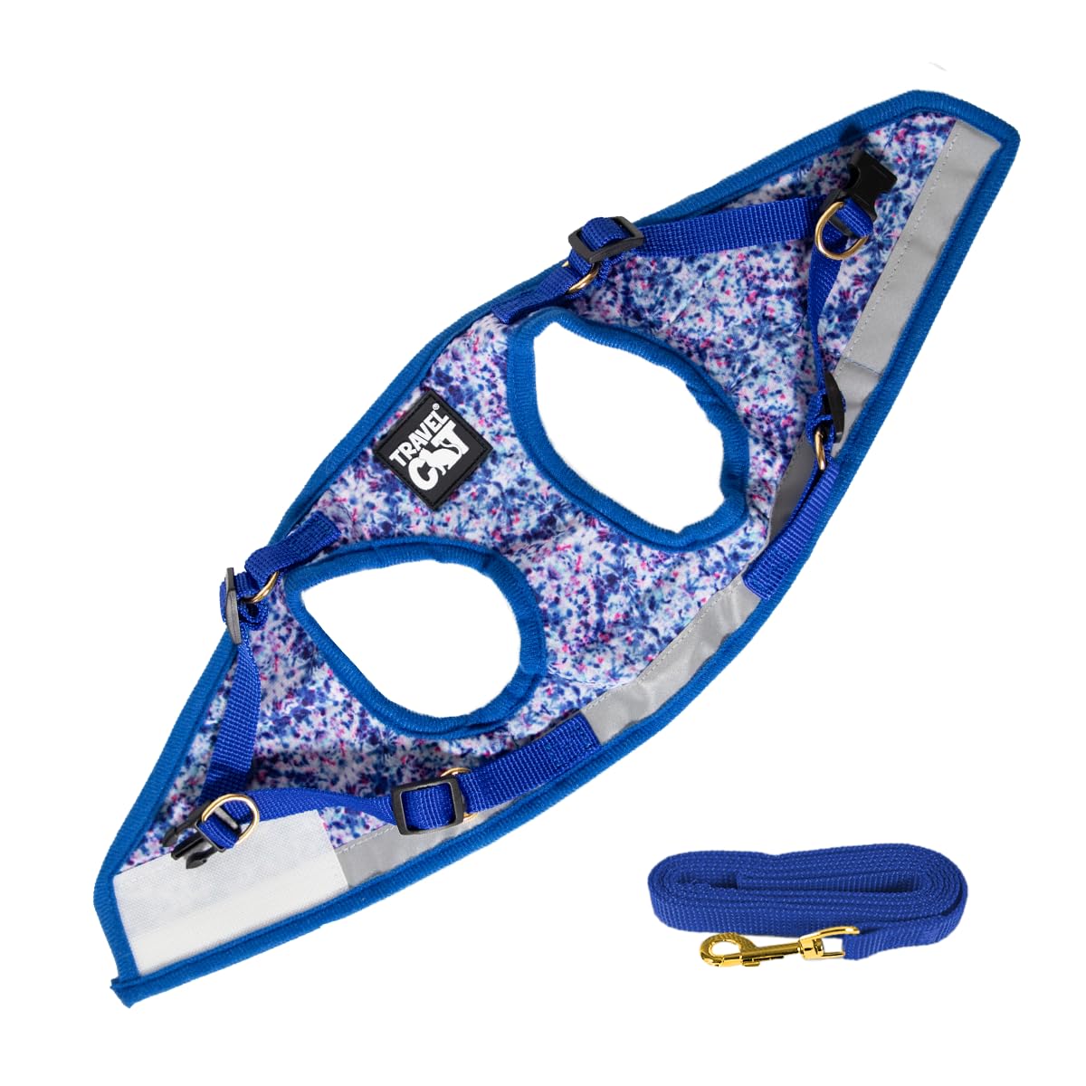 Ensemble Harnais et Laisse de Voyage pour Chat – Harnais réglable en Maille et Sangle réfléchissante – Gilet de Marche Confortable pour Chaton pour la Promenade en Plein air, la randonnée (Taille S