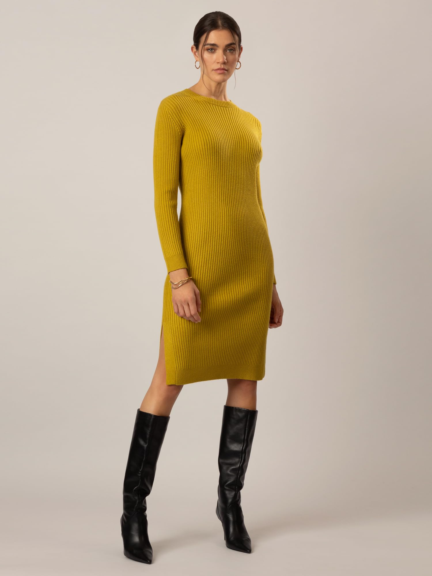 Sukienka Kobiety Apart Strickkleid Im Rippenstrick Aus Einer