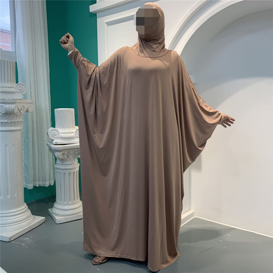 Amazon.co.jp: イスラム教徒の祈りの衣服アバヤ女性ヒジャーブドレス