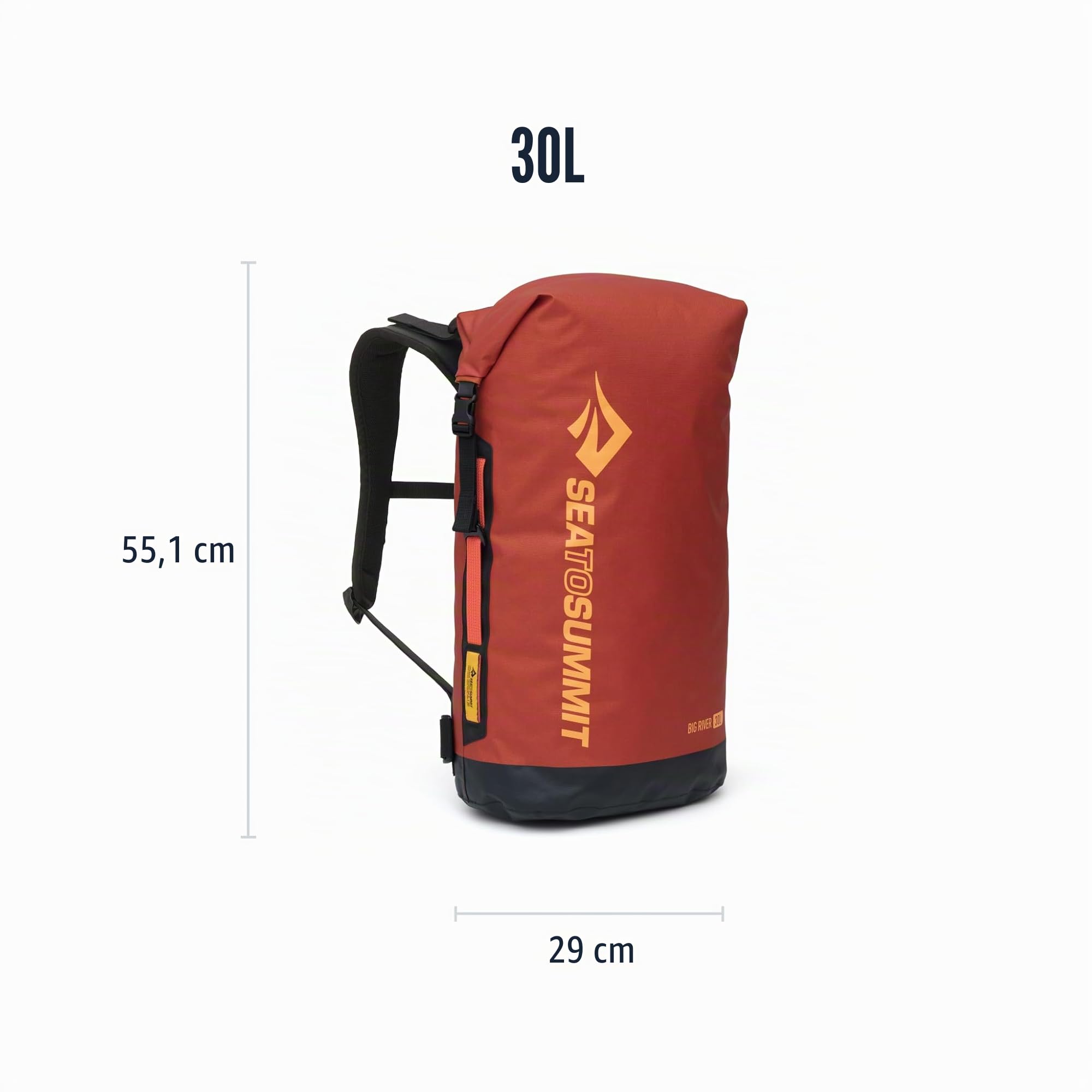 Sea to Summit Big River Dry Backpack 30L Picante
