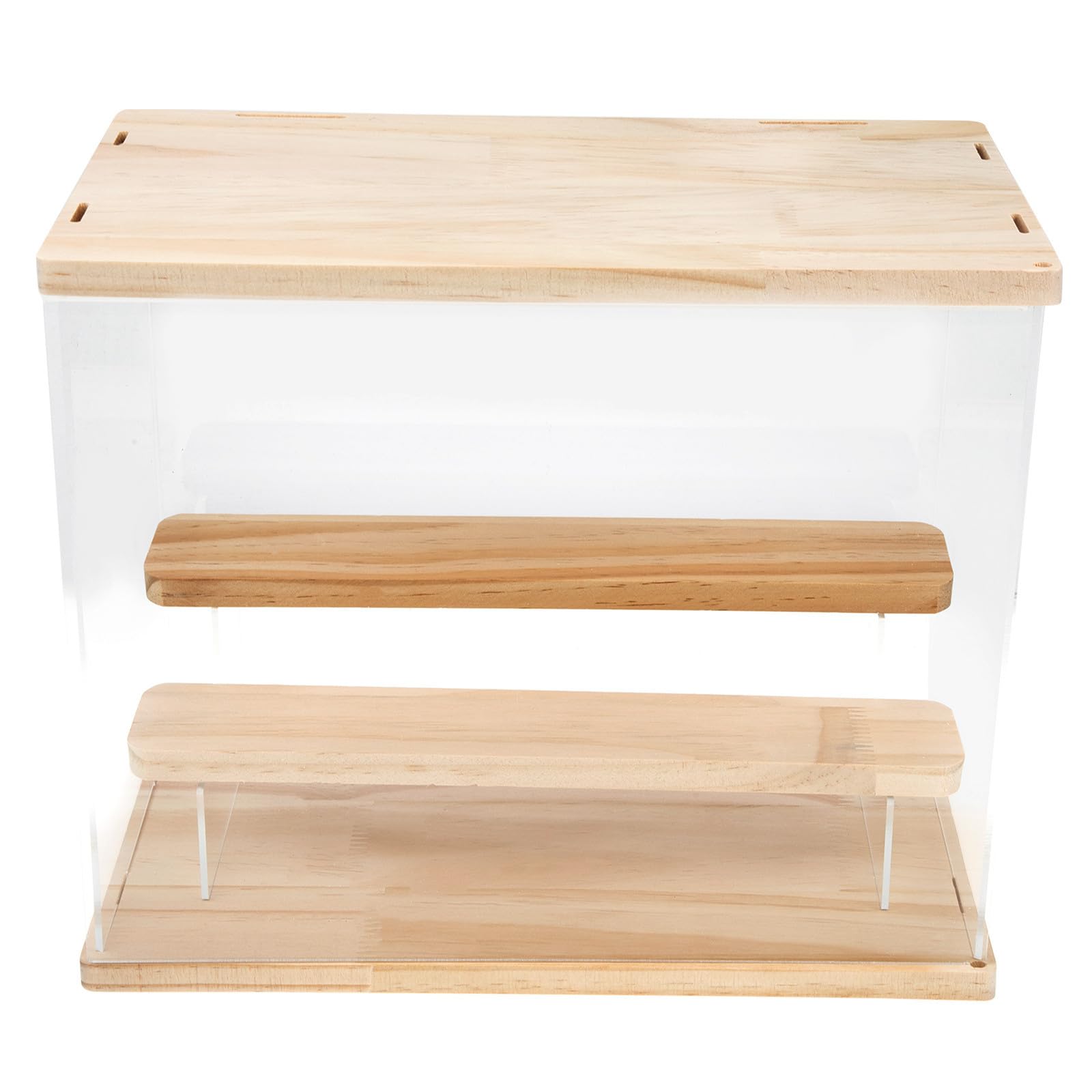 COLLBATH Vitrina Diseño Simple para 3 Capas Figuras de Acrílico Gran Capacidad y Organizador de Colección y Decoración Superficie Lisa