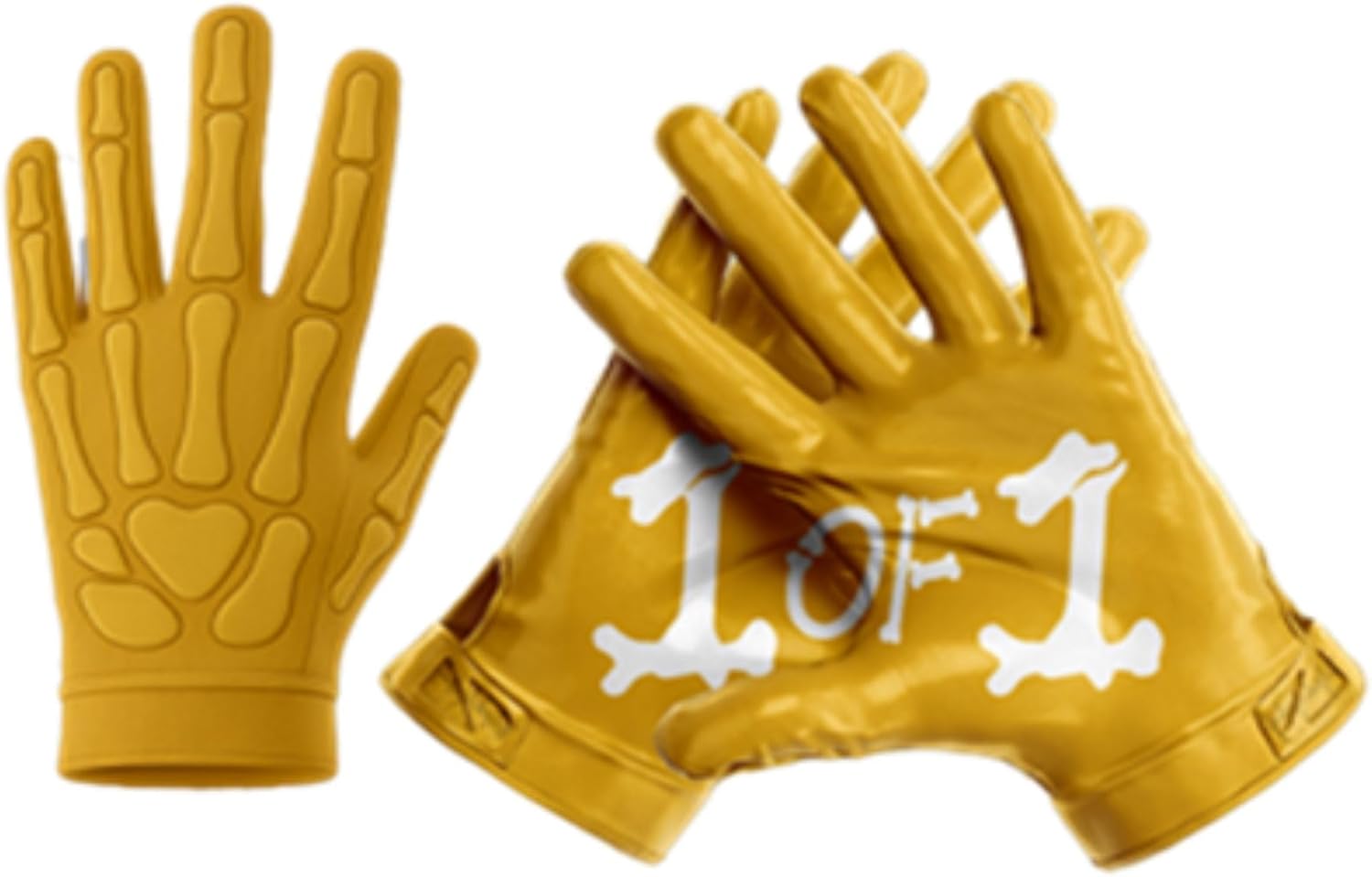 1 of 1 Bone Ultra Grip Football Gloves – Superior Grip, Breathable Design, All-Weather Performance, Youth & Adult Sizes