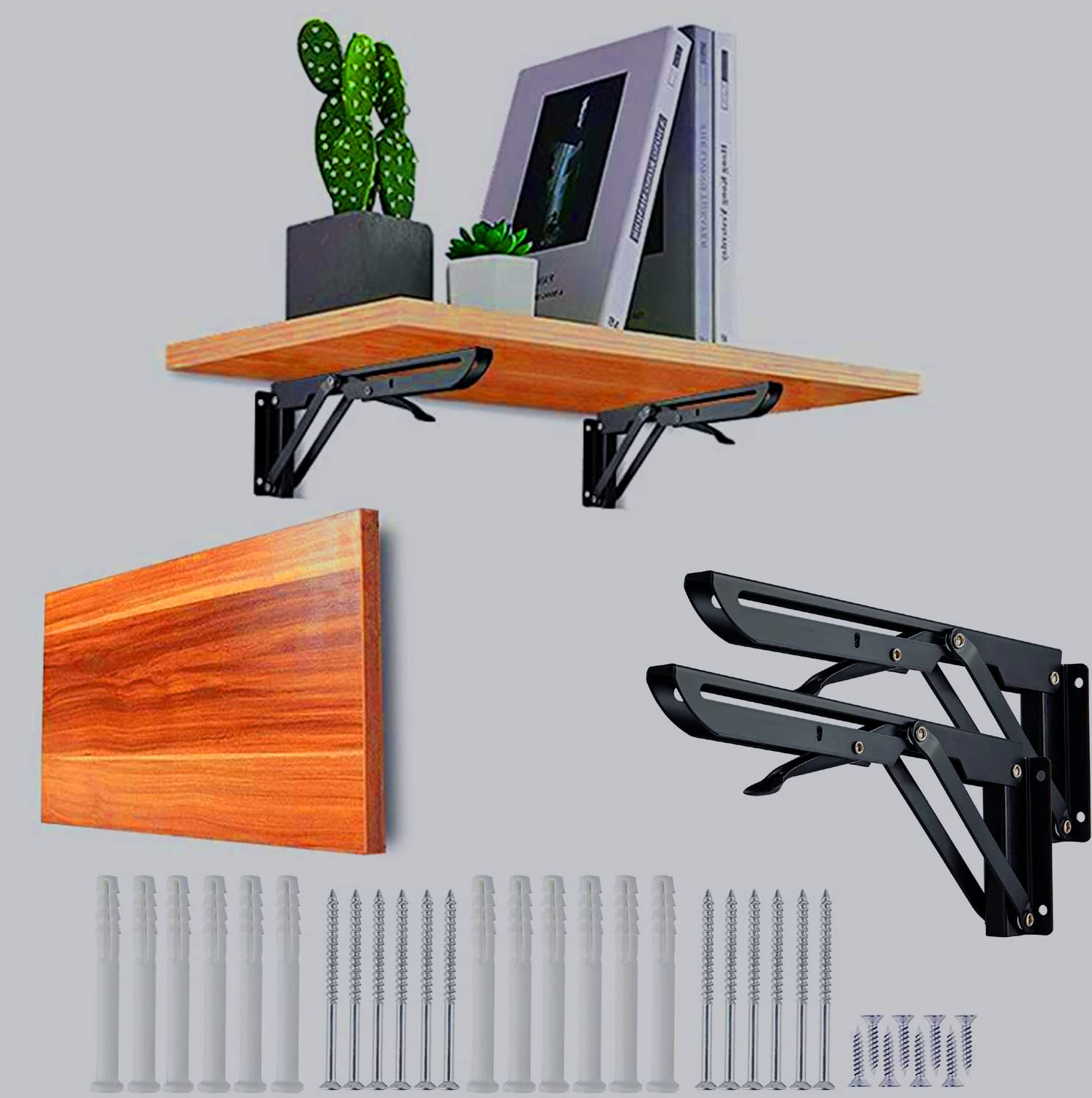 Microwave/Oven Folding Shelf, Book Shelf, Kitchen Rack, Lapdesks